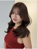 透明感グレージュ