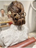 ヘアセット編み込み