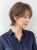 ソレイユカラー トヨカワ(SOLEIL COLOR TOYOKAWA)&nbsp;くびれショートウルフショートブリーチアッシュベージュ立体感