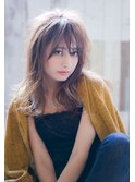 Aimee ゆるふわロング×ピンクベージュ