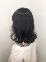 レイール 下北沢(Reir)&nbsp;【reir下北沢】*ネイビーアッシュ+フェミニンボブ*