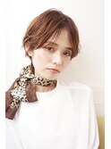 オレンジカラーのマッシュショート★
