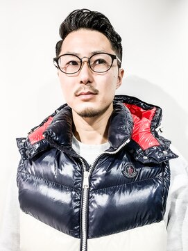 フジヤマ バーバー ショップ(FUJIYAMA BARBER SHOP) 七三オールバックツイストパーマコンマヘア