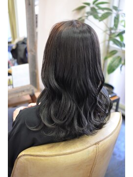 ポタム 東中野(potamu) 暗髪グレージュカラー