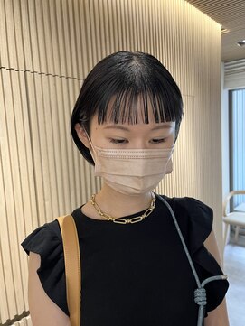 ロンドプロフィール 浦和(Lond profil) 中川陽南子【ぱつっとワイドバング大人可愛いヘアこなれミディ】