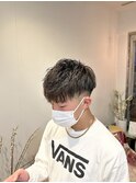 フェード×前下がりマッシュ