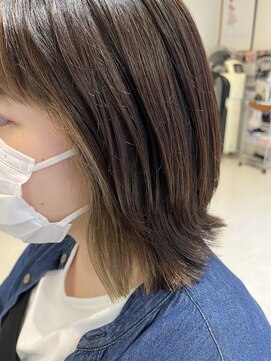 アメイジングヘアー 美沢店(AMAZING HAIR) 切りっぱなし×イヤリングカラー