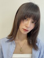 アローラ 三軒茶屋(Allora) 大人女性可愛い顔まわりレイヤーカット/セミウルフ/小顔ライン