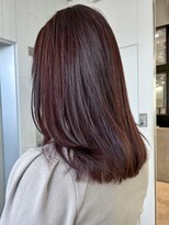 アイティーバイアルバム 北千住店(IT by ALBUM)&nbsp;カシスラベンダー_斜めバンググレージュカラー_ba460471