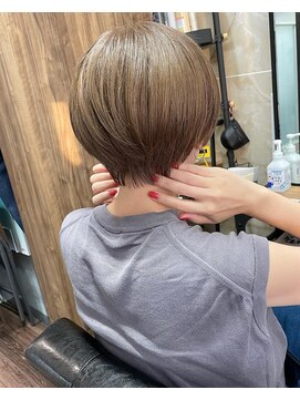 ラル(Lull) コンパクトショート×ラテグレージュ/髪質改善/個室美容室