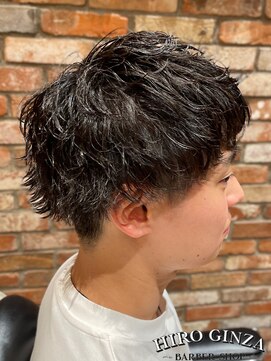 ヒロギンザバーバーショップ 丸の内店(HIRO GINZA BARBER SHOP) ソフトツイストスパイラルマッシュ