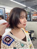 ミディアムレイヤーカットボブウルフ/10代20代/インナーカラー