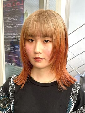 レコ 渋谷(LECO) フェイスレイヤーハイトーンベージュオレンジルーツカラー