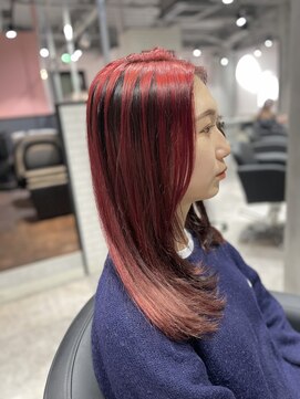 リーオオサカ(Lee Osaka) 【Lee大阪店】フェイスフレーミング赤×黒/新出