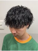 メンズウルフ ツイストスパイラルパーマ