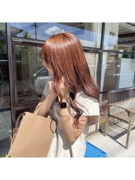 リトン(reton) アプリコットオレンジ/マロンベージュ×韓国風巻き