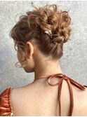 【あきら】ヘアセットお団子ヘアヘアアレンジ成人式ヘア結婚式