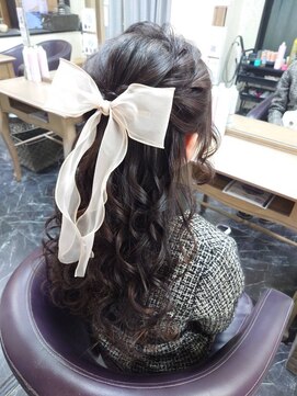 エヌエービー 池袋店(N.A.B.) ハーフアップ