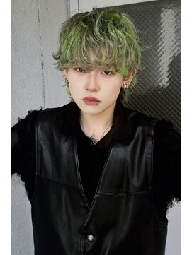 ユーザ(YUZA) 【YUKI】　トリプルカラー　シルバー×グリーン