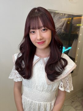 アマンドール(Aman D'or) ピンクラベンダー×盛れるお顔周りカット