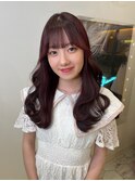 ピンクラベンダー×盛れるお顔周りカット