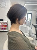 【乾かすだけでまとまる】透け感ショート