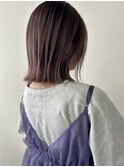 ミディアムヘア暗めカラー/デザインカラー/フェイスフレーミング