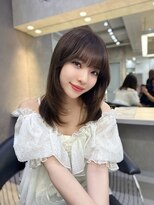 ロンドガーネット 池袋(Lond garnet)&nbsp;オリーブグレー/レイヤーカット/黒髪/マロンベージュ/池袋