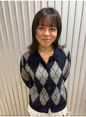 くくってもかわいい顔周りレイヤーと切りっぱなしロブ