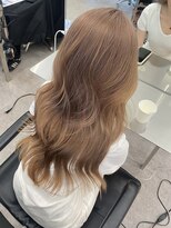 サンクプロジェクト(cinq PROJECT) ミルクティーヘーゼルベージュブラウンブリーチなしダブルカラー