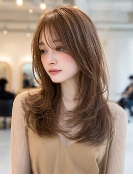 ダル 渋谷/表参道(DAL.) レイヤーカット髪質改善カラーブリーチなしダブルカラー韓国