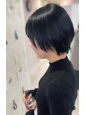 【クールなショート】ブルーブラック×ショート