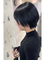 アッシュ 二俣川南口店(Ash) 【クールなショート】ブルーブラック×ショート