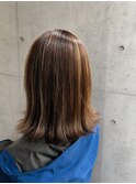 白髪ぼかしに◎細め筋感たっぷりハイライト 錦糸町北口