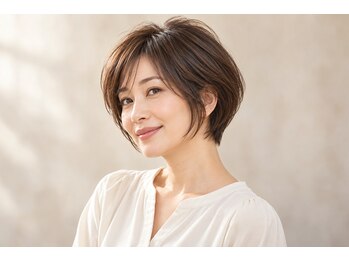 シュガーラブル(Sugar rable)の写真/大人のショート・ボブ。顔周りと丸みを整えて、自然に似合うスタイルへ