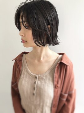 エル セルカ 高田馬場(el CERCA) [高田馬場新宿池袋]ウザバングの切りっぱなしボブ【el CERCA】
