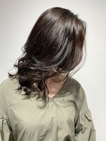 アッシュ 祐天寺店(Ash) かき上げセンターパートレイヤーウェーブヘア