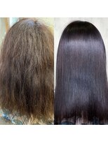 アンフィユヌキャトル(AnFye une Qatll)&nbsp;ジュエリーシステム×LULUトリートメント×縮毛矯正で艶髪