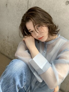 ネオリーブアピ 池袋店(Neolive api) デジタルパーマ× Bobレイヤー　くびれヘア