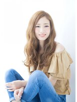 ナンバー デセオ 吉祥寺(N° deseo)&nbsp;濡れ髪　切りっぱなし　オリーブカラー　セミウェットウェーブ