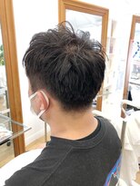 ヘッズ 本八幡店(HEADS)&nbsp;かき上げヘア　ニュアンスマッシュ　サイドパート　韓国マッシュ