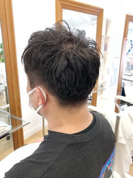 ヘッズ 本八幡店(HEADS) かき上げヘア ニュアンスマッシュ サイドパート 韓国マッシュ