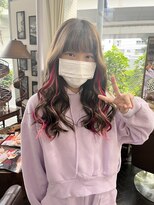 バイブアンドアネックス(VIBE & ANNEX)&nbsp;PINKインナーカラーエクステ☆