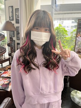 バイブアンドアネックス(VIBE & ANNEX) PINKインナーカラーエクステ☆