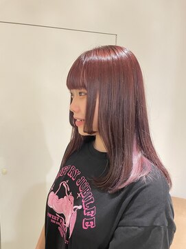 ヘアメイク カン プラスエフ(HAIR MAKE KANN+f) ピンクカラー・