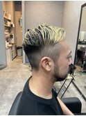抜けた金髪と相性抜群◇バーバースタイル☆