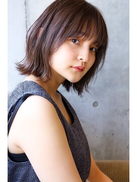 アンドレイ 表参道(andrey) [ANDREY]グレーベージュ/レイヤーロング/前髪パーマ黒髪カタログ