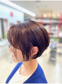 グラデーションボブ×艶髪×艶カラー