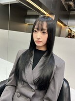 イキ 表参道(iki omotesando)&nbsp;ハッシュカット/フルバング/似合わせカット/レッドブラウン