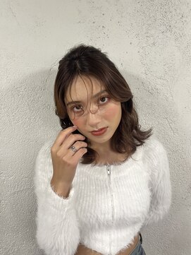 アジールヘア 北千住駅西口店(agir hair) ガーリーなシースルーバング韓国ヘア北千住